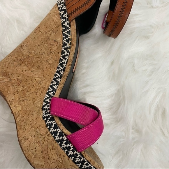 RUPERT Sanderson Nissa Peep Toe Wedge EU Size 36/ US Size 6 - Picture 6 of 12